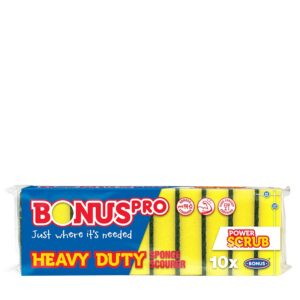 Bonus mosogatószivacs PRO, nagyméretű,  Heavy Duty 10 db-os