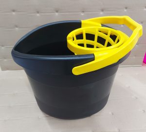 Bonus felmosóvödör 18 L+csavarókosár Fekete-Sárga