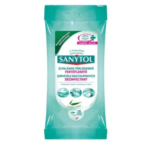 Sanytol fertőtlenítő tisztítókendő 72db-os
