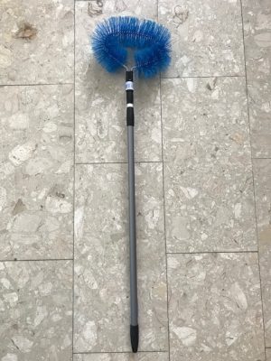 Kefa pókhálózó kefe ovális,teleszkópos nyéllel