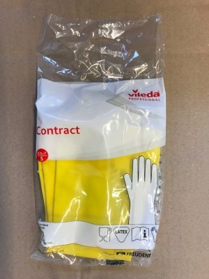 Vileda gumikesztyű Contract 1pár S sárga