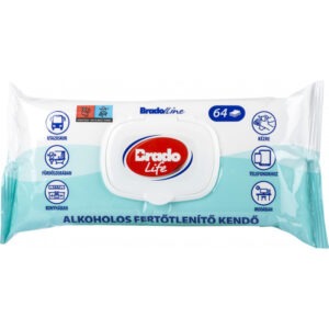 Brado Life fertőtlenítő kendő 64dbos
