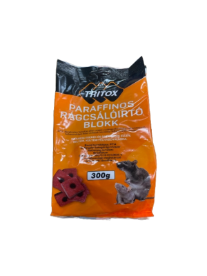 Irtótrió Tritox Paraffinos rágcsálóirtó blokk 300gr
