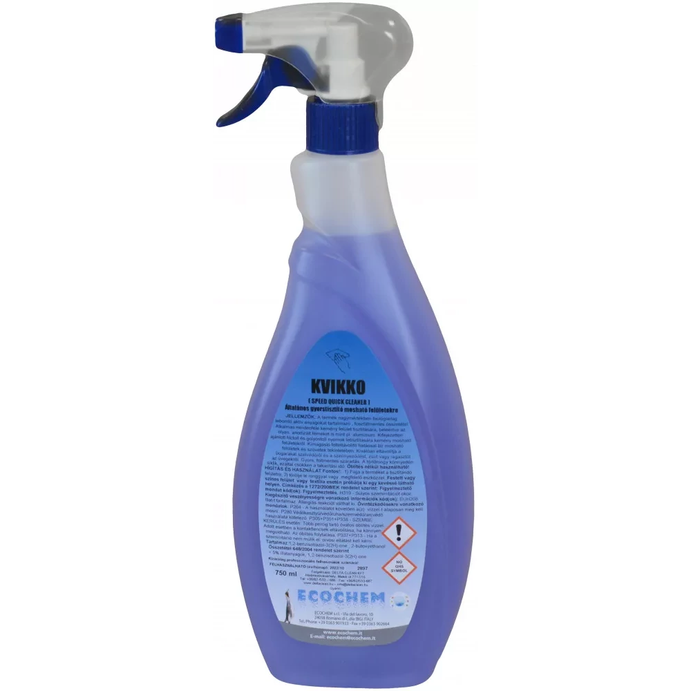 KVIKKO  750 ml gyorstisztító  /aluminiumra is, filc, g.toll elt./