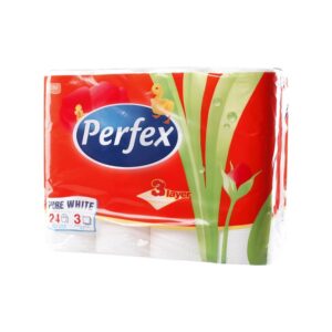 Perfex wc papír, 24 tekercs, 3 réteg,  90 lap  6cs/zsug