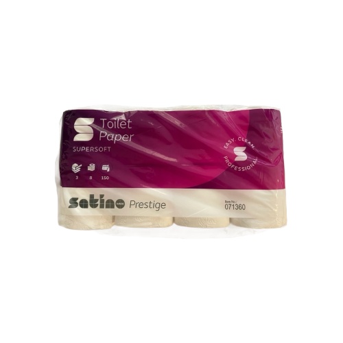 Wepa wc papír háztartási, 8 tekercs, 3 réteg, 150 lap, 071360, "Supersoft