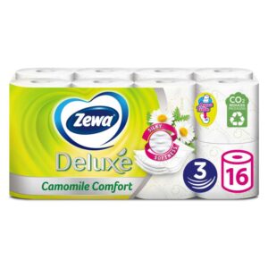 Zewa Deluxe wc papír, 3 réteg, 16 tekercs, AQUA TUBE (kamilla)