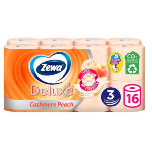 Zewa Deluxe wc papír, 3 réteg, 16 tekercs, AQUA TUBE (Peach)