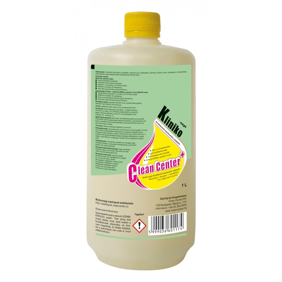 Kliniko-Sept fertőtlenítő kéztisztító szappan 1 L