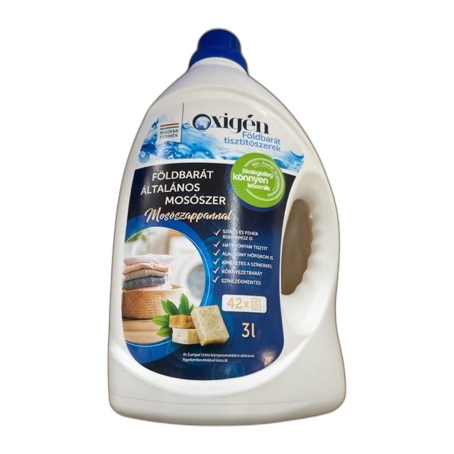 Oxigén földbarát mosószer szappanos 3 Liter