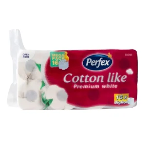 Perfex wc papír, 16 tekercs, 3 réteg, 180 lap Cotton Like Prémium