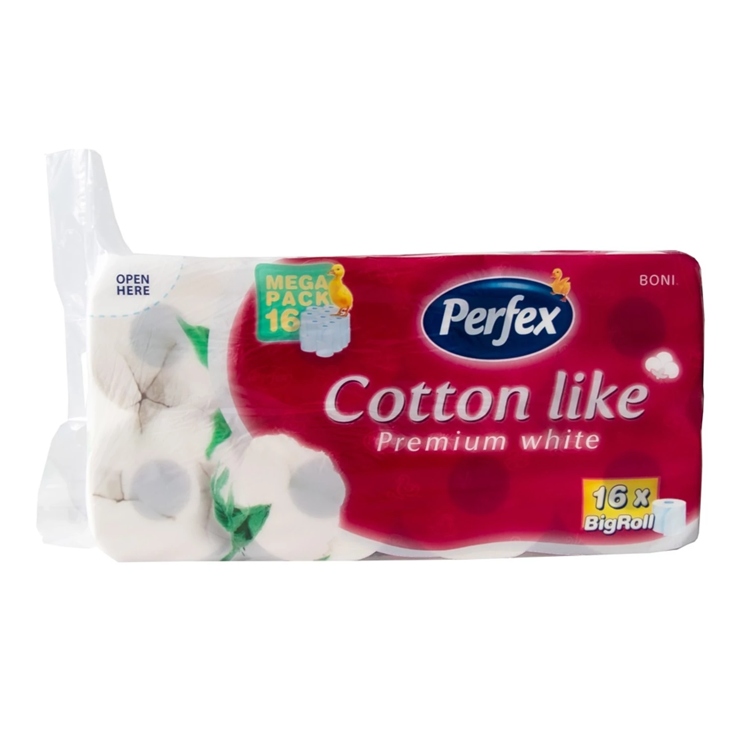 Perfex wc papír, 16 tekercs, 3 réteg, 180 lap  Cotton Like Prémium