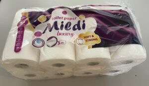 Mildi Toalett papír, 16 tekercs/csomag, 3 réteg, 152 lap/tekercs
